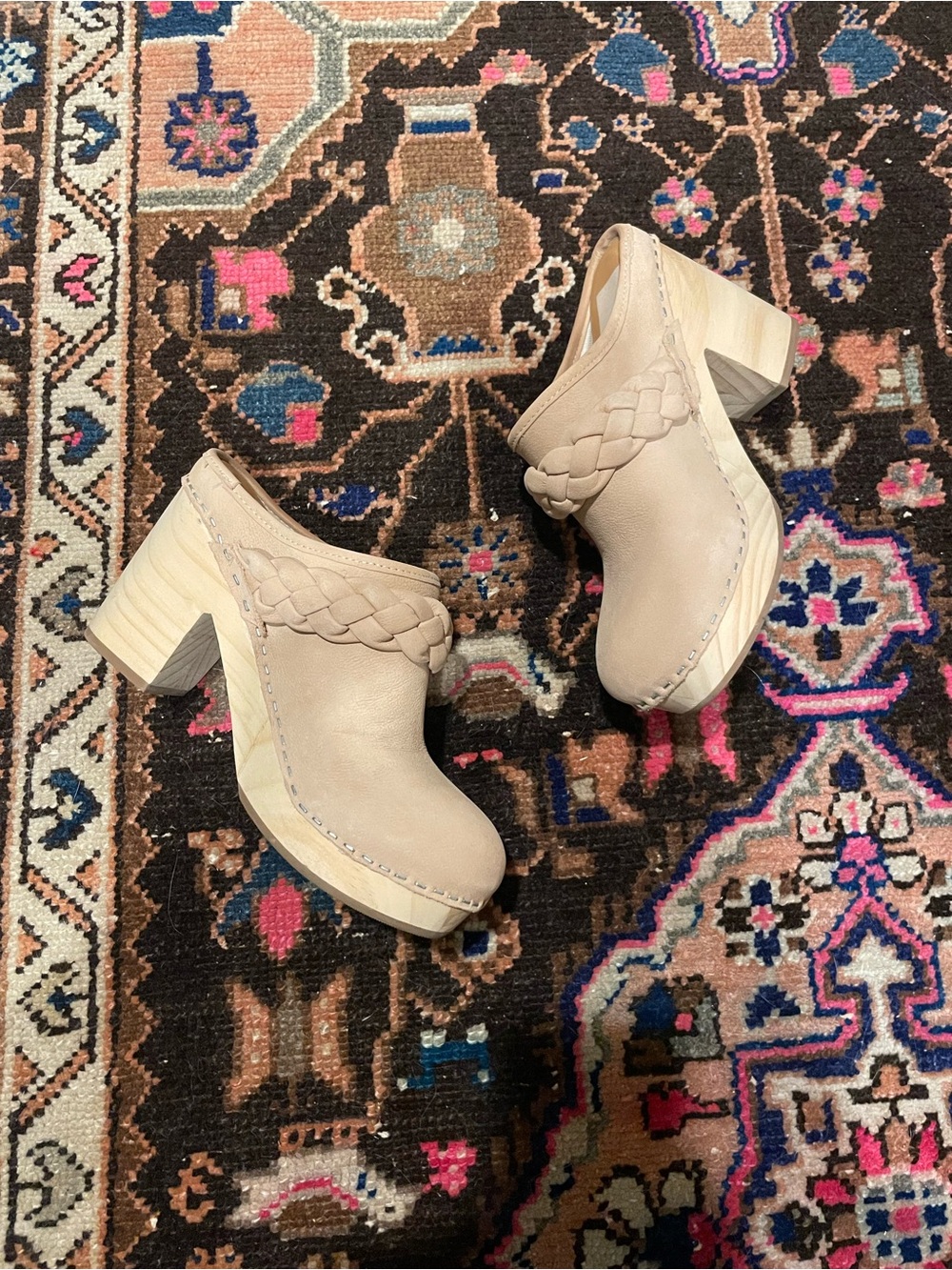 Dolce Vita Suede Braided Clog Mules Size 7.5 - Picture 5 of 8